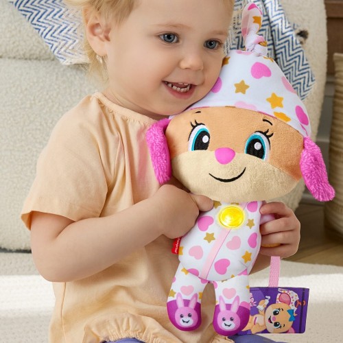 Mattel Fisher-Price Laugh & Learn Plush Cuddle N Snuggle Sis Pink JMM45 194735381142