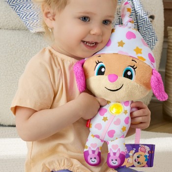 Mattel Fisher-Price Laugh & Learn Plush Cuddle N Snuggle Sis Pink JMM45 194735381142