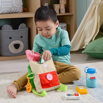 Mattel Fisher-price Friendship Forest Busy Bear Backpack, 9-piece Pretend Play Set for Toddlers & Kids JLB86 194735360512
