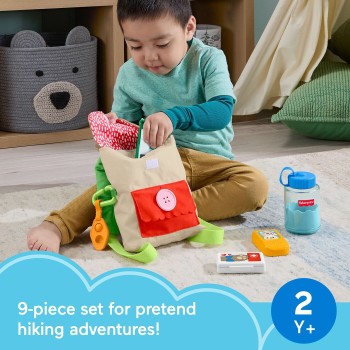 Mattel Fisher-price Friendship Forest Busy Bear Backpack, 9-piece Pretend Play Set for Toddlers & Kids JLB86 194735360512