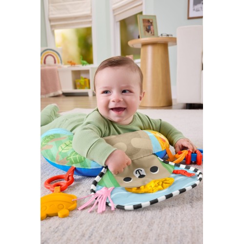 Mattel Fisher-price Sensory Adventures Tummy Wedge Newborn Support With Teether & Rattle Baby Toys JHB44 194735327195