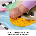 Mattel Fisher-price Sensory Adventures Tummy Wedge Newborn Support With Teether & Rattle Baby Toys JHB44 194735327195