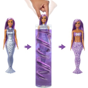 Mattel Barbie Color Reveal Mermaid Series Doll & Accessories With 6 Surprises (Styles May Vary) JMW61 / JJP72 194735340385