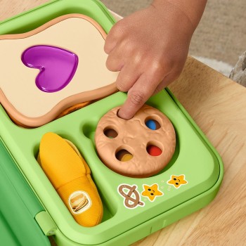 Mattel Fisher-price Friendship Forest Activity Lunchbox, Pretend Food Play Toy for Toddlers, 9 Pieces JLC01 194735360321