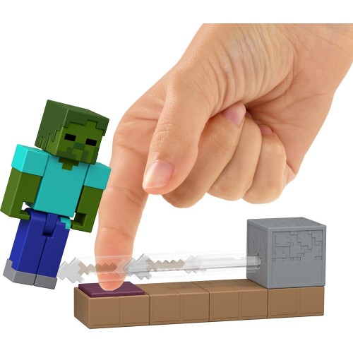 Mattel Minecraft Redstone Charged Zombie Arrow Trap Set With 2 Action Figures, Accessories & Launch Mechanism JKK00 / JKK03 1947