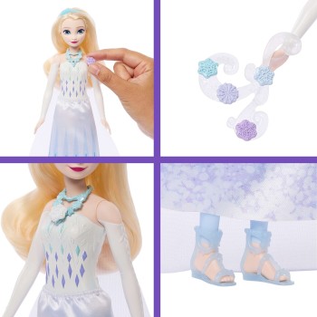 Mattel Disney Frozen Jewel Reveal Elsa Fashion Doll w/ 8 Surprises Including Gem Box & 10 Accessories JJY36 194735344635