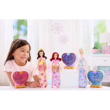 Mattel Disney Princess Jewel Reveal Belle Fashion Doll W/ 8 Surprises Including Gem Box & Accessories JHL51 194735334766