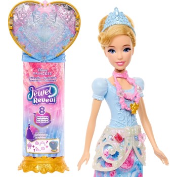 mattel disney princess - σταχτοπούτα με κοσμηματοθηκη JHL50 194735334674
