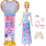 Mattel Disney Princess Jewel Reveal Cinderella Fashion Doll w/ 8 Surprises Including Gem Box & Accessories JHL50 194735334674