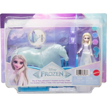 Disney Frozen Mattel Disney Princess Μίνι Κούκλες - Πριγκιπικοι Σταβλοι Elsa & Nokk JHH06 / JHH08 194735331376