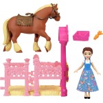 Disney Frozen Mattel Disney Princess Μίνι Κούκλες - Πριγκιπικοι Σταβλοι Belle & Philippe  JHH06 / JHH09 194735331475