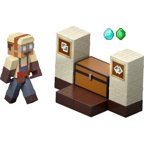 Mattel Minecraft - Βασική Φιγούρα Με Μηχανισμο Δράσης Και Αξεσουάρ Minecraft Redstone Charged Dusters GTT53 / JKK08 194735351442