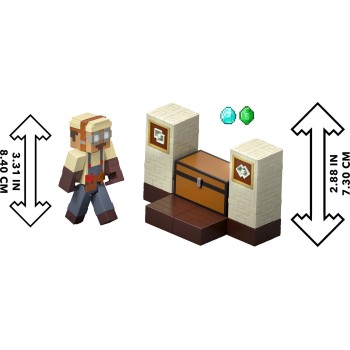 Mattel Minecraft Duster’s Loot Stash Action Figure & Accessories Set With Hidden Treasure Feature GTT53 / JKK08 194735351442