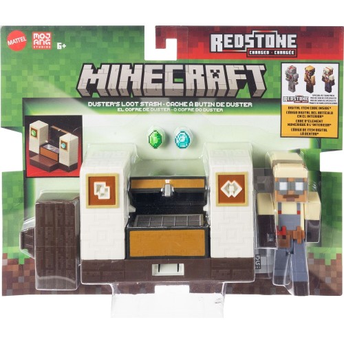 Mattel Minecraft - Βασική Φιγούρα Με Μηχανισμο Δράσης Και Αξεσουάρ Minecraft Redstone Charged Dusters GTT53 / JKK08 194735351442