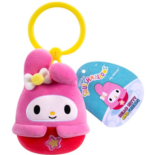 Jazwares Squishmallows Sanrio Hello Kitty And Friends - Plush Keychain Kawaii Tokyo (5 Designs) 9Cm - My Melody Limited Edition!