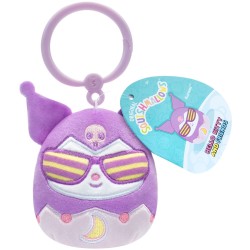 Jazwares Squishmallows Sanrio Hello Kitty And Friends - Plush Keychain Kawaii Tokyo (5 Designs) 9Cm - Kuromi  Limited Edition! ,