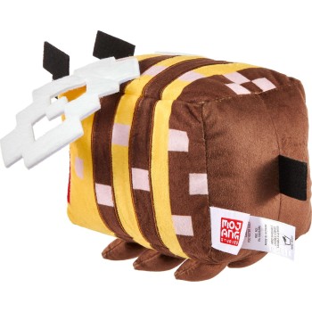 Mattel Minecraft Plush Angry Bee Toy, 8-Inch Collectible Soft Doll Inspired By Video Game Character HBN39 / JDH76 194735284641