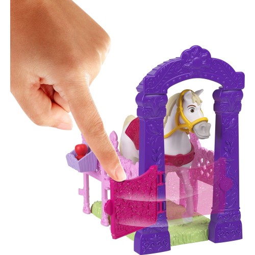 Mattel Disney Princess Μίνι Κούκλες - Πριγκιπικοι Σταβλοι Storytime Stackers Rapunzel & Maximus JHH06 / JHH07 194735331420