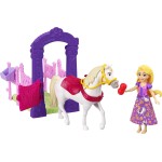 Mattel Disney Princess Rapunzel & Maximus Small Doll & Horse Set With Stable Playset & Accessories JHH06 / JHH07 194735331420