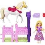 Mattel Disney Princess Rapunzel & Maximus Small Doll & Horse Set With Stable Playset & Accessories JHH06 / JHH07 194735331420