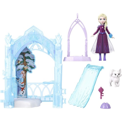 Mattel Disney Frozen Storytime Stackers Elsa Small Doll & Icy Animal Hideaway Playset W/ Fox & Bird Figures JFG29 194735295999