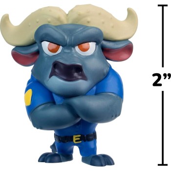 Jazwares Zootopia zootropolis 2 figure 2-pack - chief bogo with mystery figure, official zoot JWZ00059 191726954576