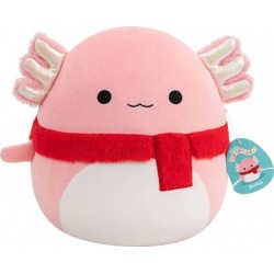 Squishmallows - Plush Wave 9 (6 Designs) 30.5cm - Jazwares Archie the Pink Axolotl With Fuzzy Scarf, Sqcr08809, JWSQ4137-H 19172
