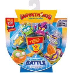 As company Superthings Mini Creatures Kazoom Battle Blister 4+1 Figures for 3+ 1013-61608 8431618036389