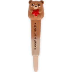 Legami Always In My Heart Teddy Bear Squishy Gel Pen - Squeezies teddy bear SQP0007 8052694101565