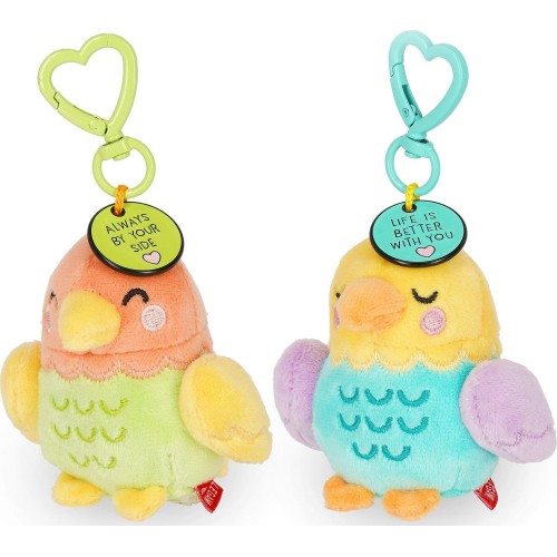 Legami 2 Key Rings With a Stuffed Toy - Super Soft! - Tiny SPK0017 8052694112462
