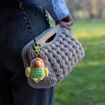 Legami 2 Key Rings With a Stuffed Toy - Super Soft! - Tiny SPK0017 8052694112462