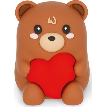 Legami Light-up Pencil Sharpener With Container - Teddy Bear - Sharpening is Magic PSL0004 8052694101541