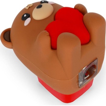 Legami Light-up Pencil Sharpener With Container - Teddy Bear - Sharpening is Magic PSL0004 8052694101541