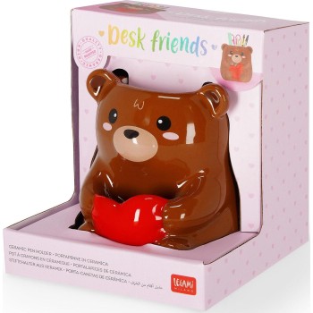 Κεραμική μολυβοθήκη Legami valentines Desk Friends - Teddy Bear PHS0009 8052694112448