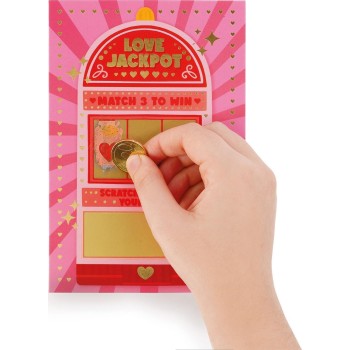 Legami Scratch to Reveal Greeting Card - Love Jackpot love jackpot BGS0010 8052694112943