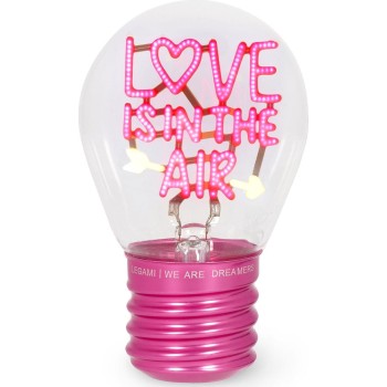 Legami Decorative Lightbulb-shaped Table Lamp - Love is in the Air - Bulb Fiction  CLB0021 8052694111670