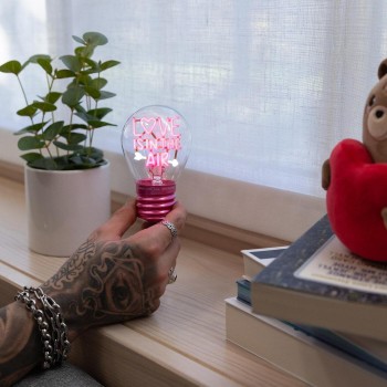 Legami Decorative Lightbulb-shaped Table Lamp - Love is in the Air - Bulb Fiction  CLB0021 8052694111670