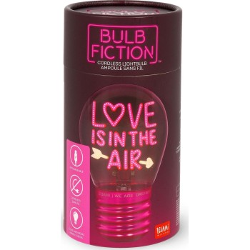 Legami Decorative Lightbulb-shaped Table Lamp - Love is in the Air - Bulb Fiction  CLB0021 8052694111670