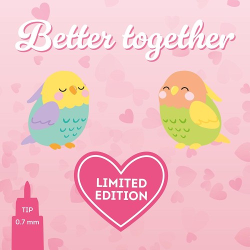 Legami Set of 2 Erasable Gel Pens - Better Together better together EPSET0015 8052694112394