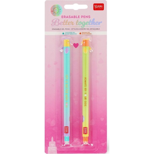 Legami Set of 2 Erasable Gel Pens - Better Together better together EPSET0015 8052694112394