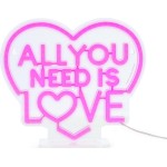 Legami Neon Effect Led Lamp - All You Need is Love - Its a Sign all you need is lo NEL0005 8052694045135