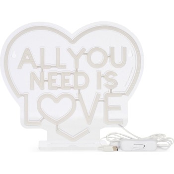 Legami Neon Effect Led Lamp - All You Need is Love - Its a Sign all you need is lo NEL0005 8052694045135