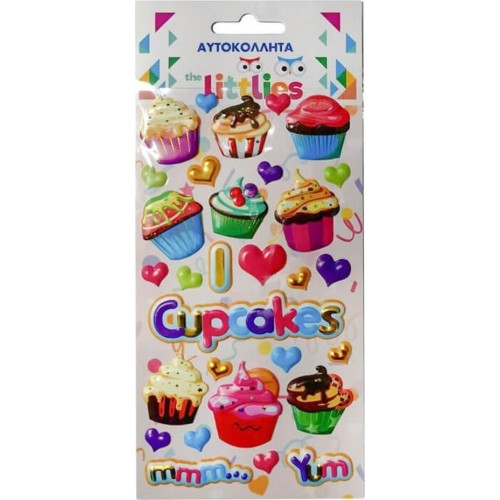 Diakakis imports Αυτοκόλλητα 10x22ek Cupcakes The Littlies 000646982 5205698648182