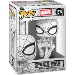 Marvel Avengers funko pop!  marvel sketched - spider-man - collectable vinyl figure - gift  90300 889698903004