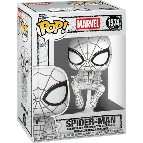Marvel Avengers funko pop!  marvel sketched - spider-man - collectable vinyl figure - gift  90300 889698903004