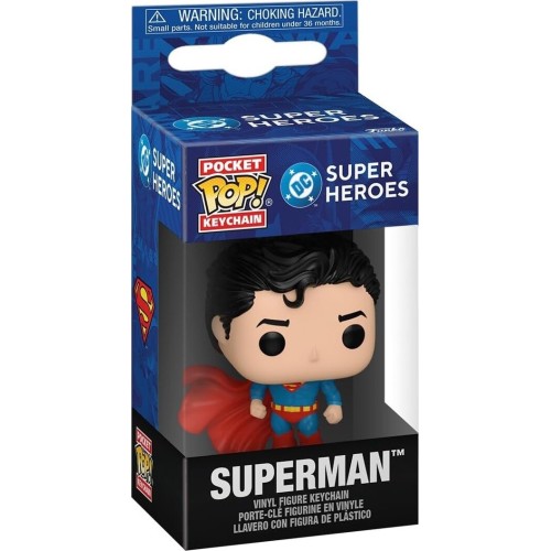 Funko DC Super Heroes pop! keychain: dc new classics - superman - dc comics novelty keyring - col 86376 889698863766