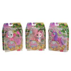 Mattel Barbie Ζωάκια Μακριά Μαλλιά - 3 Σχέδια DKB50 887961234596