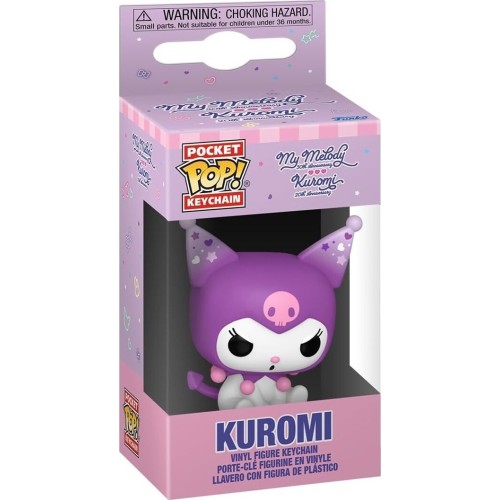 Funko pop! keychain: hello kitty - kuromi - novelty keyring - collectable mini fi 86875 889698868754