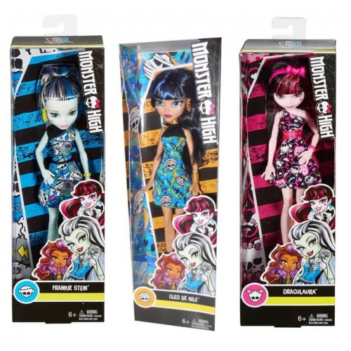 Mattel Monster High - Βασικοί Μαθητές (3 Σχέδια) DTD90 / ASST 887961352382