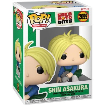 Funko pop! animation - sakamoto days - shin asakura - collectable vinyl figure -  86689 889698866897